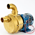 BTP54524 - Bomba achique y baldeo en Latón con Embrague Electromagnético 24 V. - Ø 50 mm