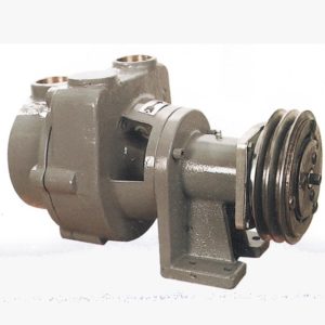 BCAEA114 - Bomba Centrifuga Autoaspirante de Bronce naval con Embrague Electromagnético 12 V. - 24 V.- Polea tipo A de 1 1/4